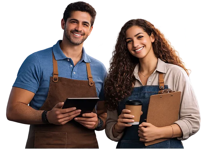 Your next step
begins with click